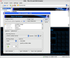 Sophisticated CD/DVD burning application