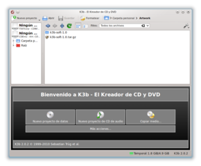 Sophisticated CD/DVD burning application