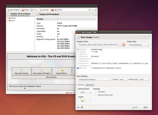 Sophisticated CD/DVD burning application
