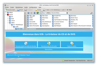 Sophisticated CD/DVD burning application