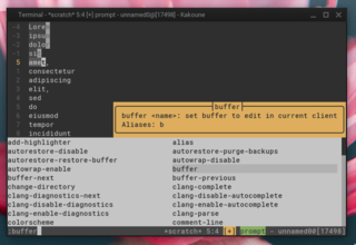 Multiple selection/cursor and menu prompt