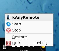 KDE frontend for anyRemote