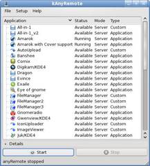 KDE frontend for anyRemote