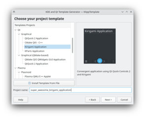 application template generator