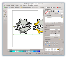 vector graphics application for the Calligra Suite