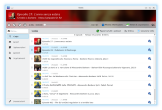Kirigami-based podcast player
