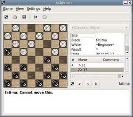 Checkers boardgame