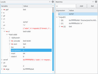 graphical debugger interface