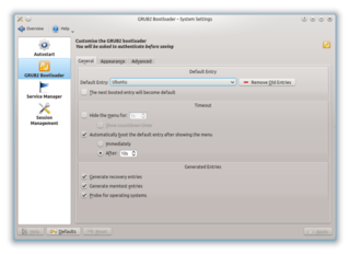 Configuration module for the GRUB2 bootloader