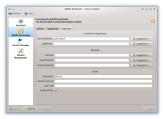 Configuration module for the GRUB2 bootloader