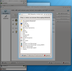 adding account. full protocol list. irc?