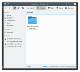 zeroconf plugins and kio slaves for KDE