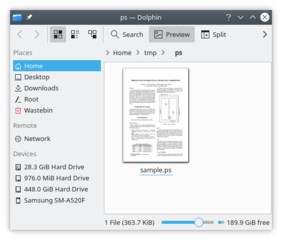 graphics file format thumbnailers for KDE SC