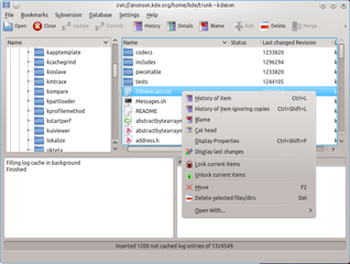 Subversion client with tight KDE integration