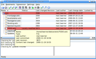Subversion client with tight KDE integration