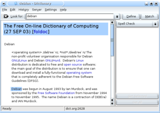 dictionary client for KDE