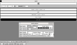 kanji drill and dictionary program