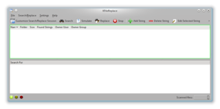 batch search-and-replace component