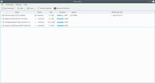 Kget on Plasma Desktop 5.8