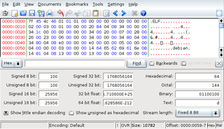 KDE hex editor