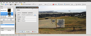 HTML image map editor