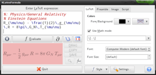 GUI to easily get an image from a LaTeX formula or equation