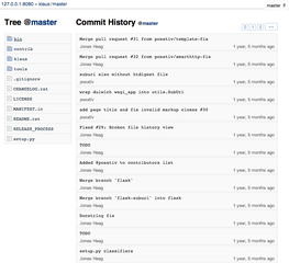 commit log view