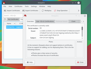 Certificate Manager and Unified Crypto GUI