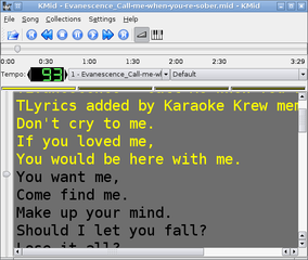 MIDI/karaoke player for KDE