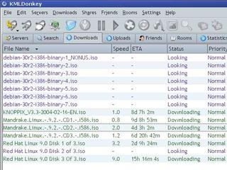 KMLDonkey is an advanced GUI frontend for the MLDonkey P2P core.