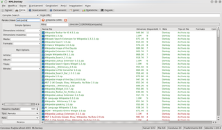 KMLDonkey is an advanced GUI frontend for the MLDonkey P2P core.