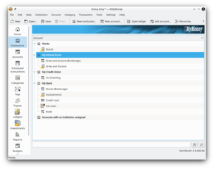 personal finance manager for KDE