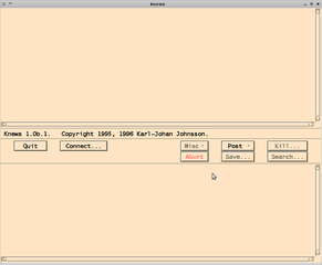 Graphical threaded news reader