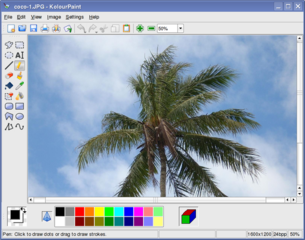 simple image editor and drawing application