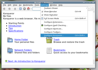 Configure Konqueror