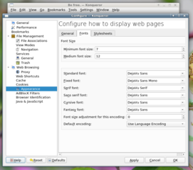 Configure how to display web pages