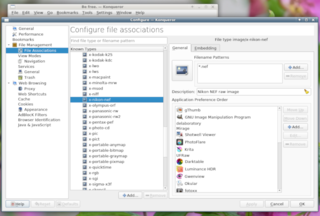 Configure file associations