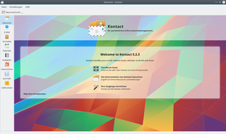 startpage of Kontact