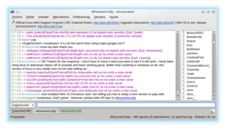 Konversation main chat window