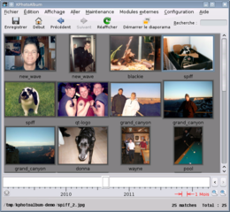 tool for indexing, searching and viewing images by keywords for KDE