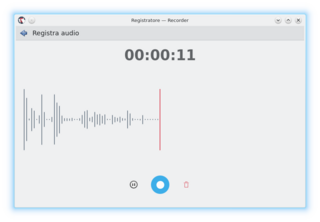 Audio recording application for Plasma