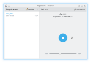 Audio recording application for Plasma