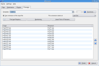 powerful batch renamer for KDE