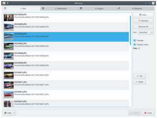 powerful batch renamer for KDE