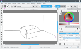 Krita theme: Breeze / KDE Plasma 5.8.7