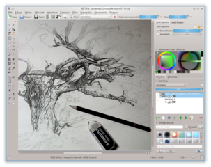 pixel-based image manipulation program