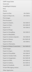export via kipi plugin