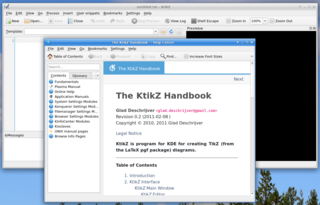 editor for the TikZ drawing language - KDE version