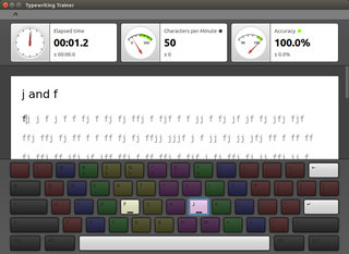 touch typing tutor for KDE