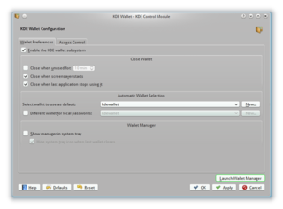 Configuration screen
